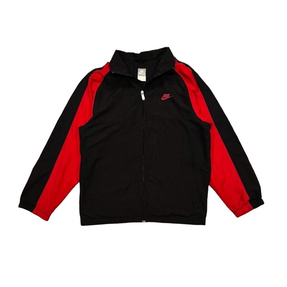★ Nike Red & Black Full Zip Vintage Track Jacket ★